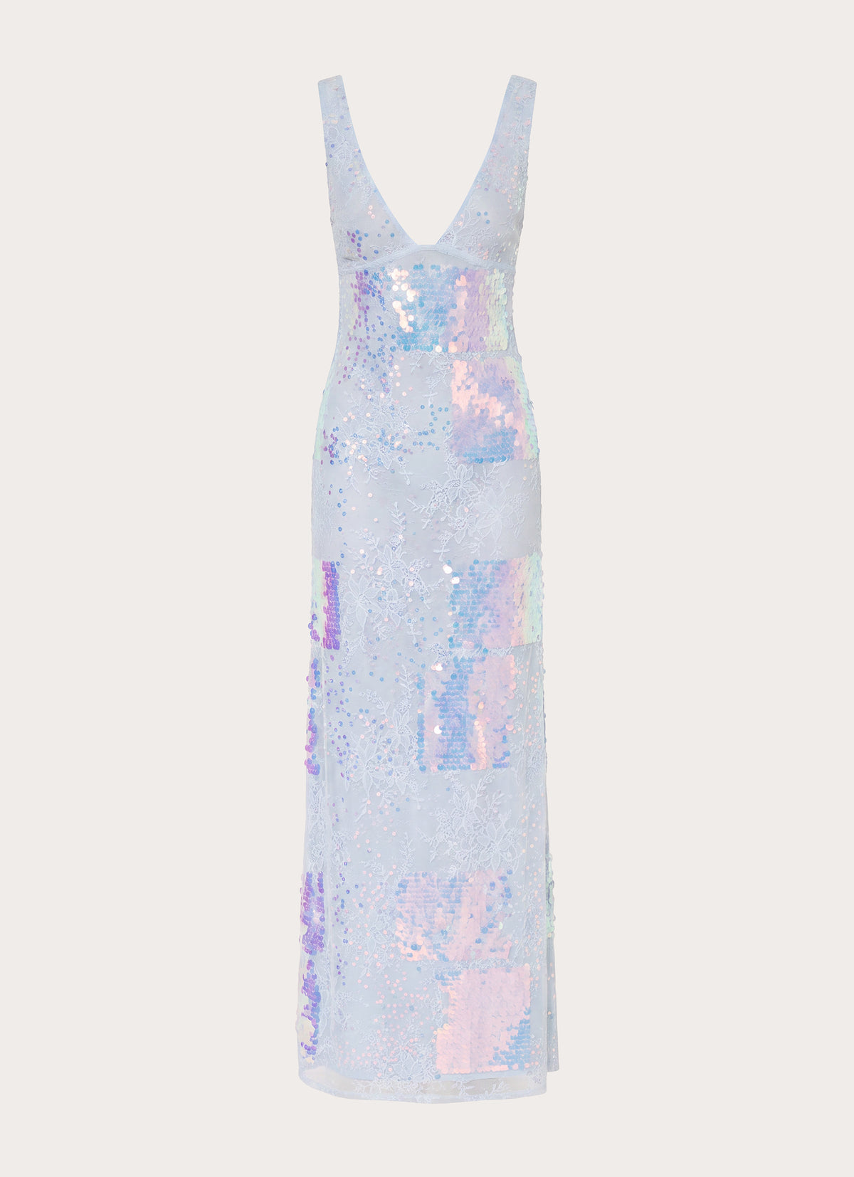 Erinah Sequin Maxi Dress - Blue