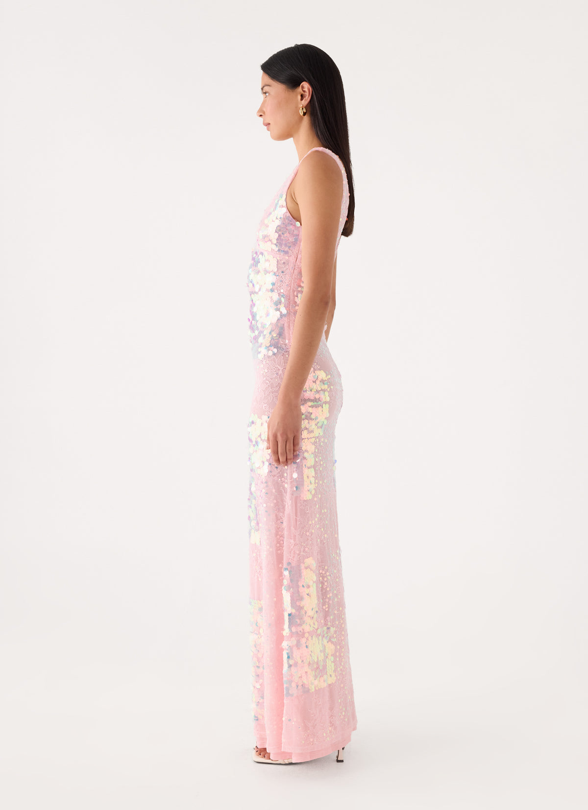 Erinah Sequin Maxi Dress - Pink