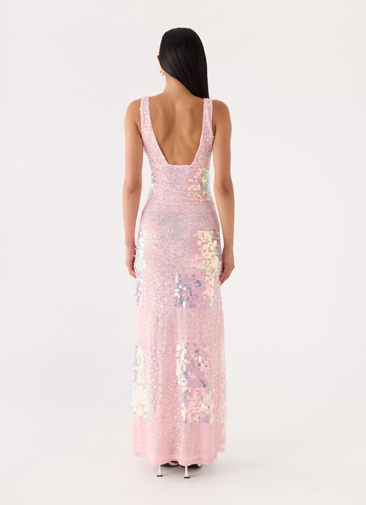 Erinah Sequin Maxi Dress - Pink