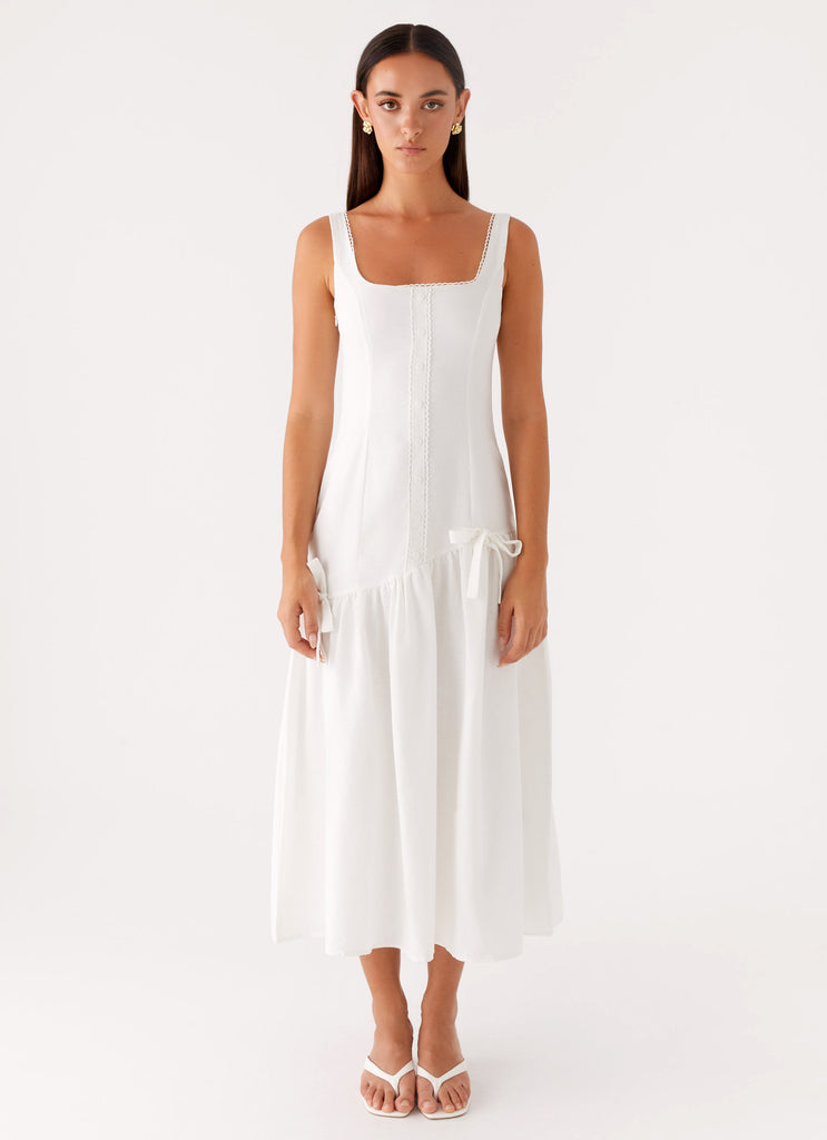Esmerelda Midi Dress White 1 Peppermayo