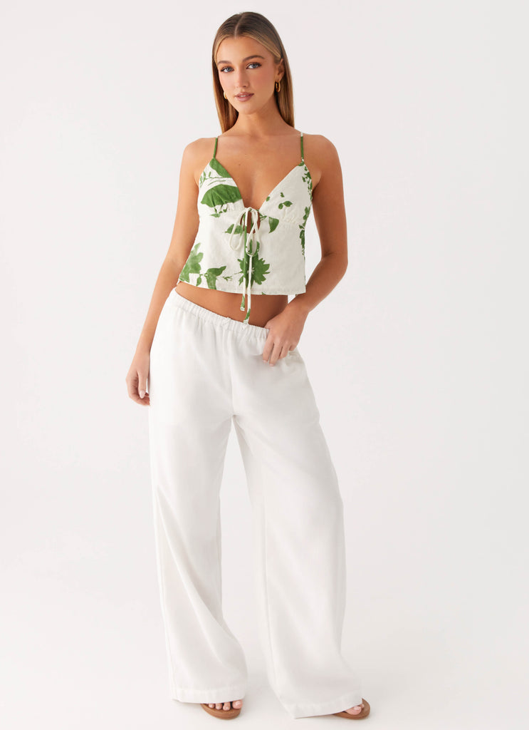 Faela Cami Top - Verdant Bloom