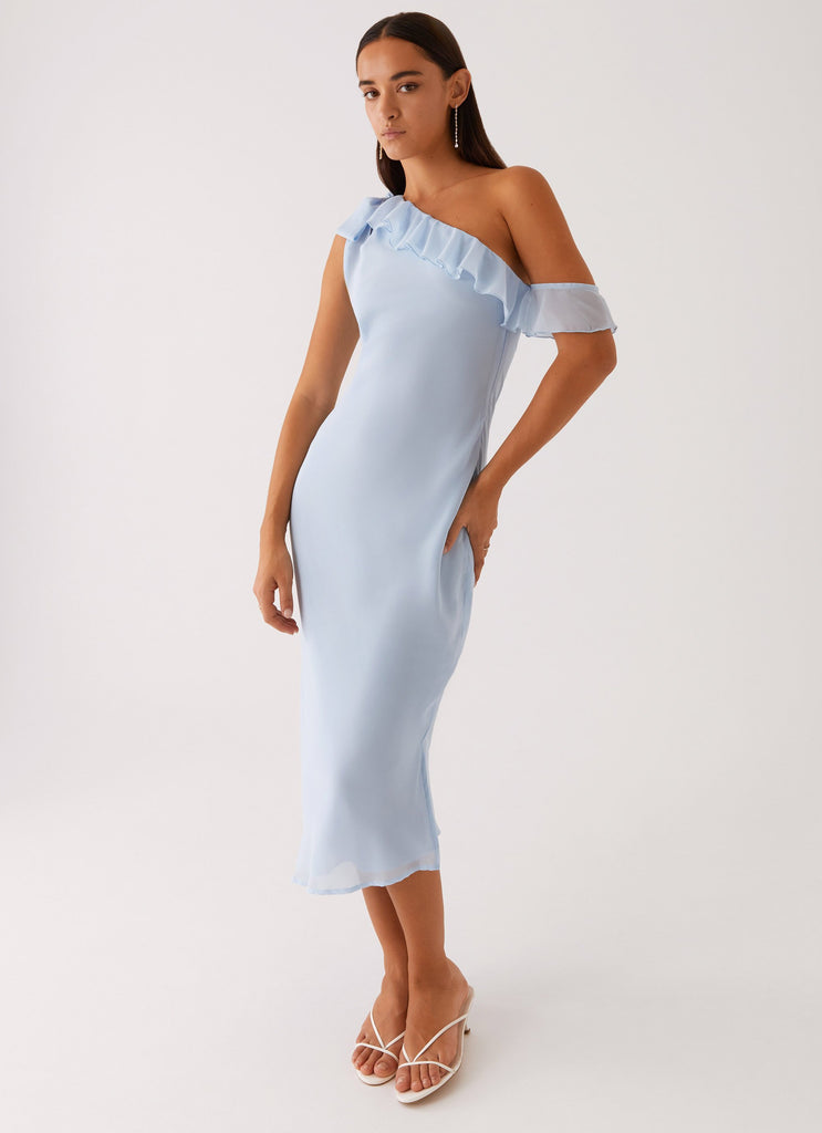 Faithful Midi Dress - Blue