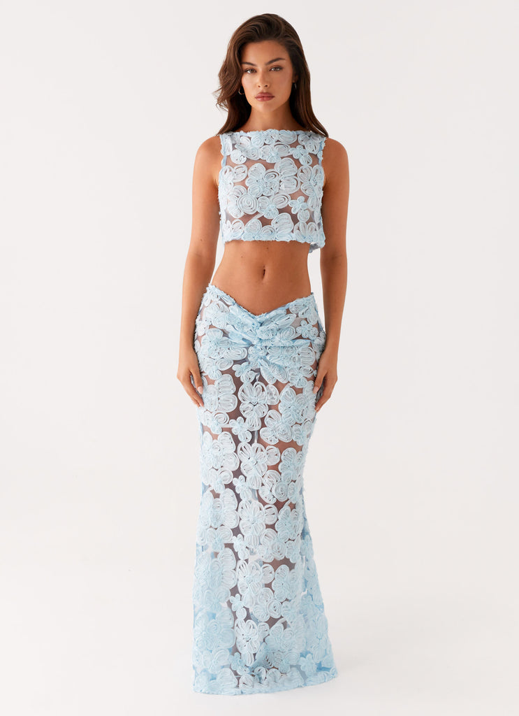 Fiorella Floret Top - Blue