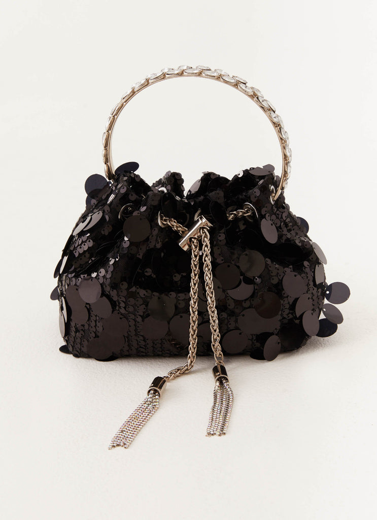 Fireworks Sequin Bag - Black