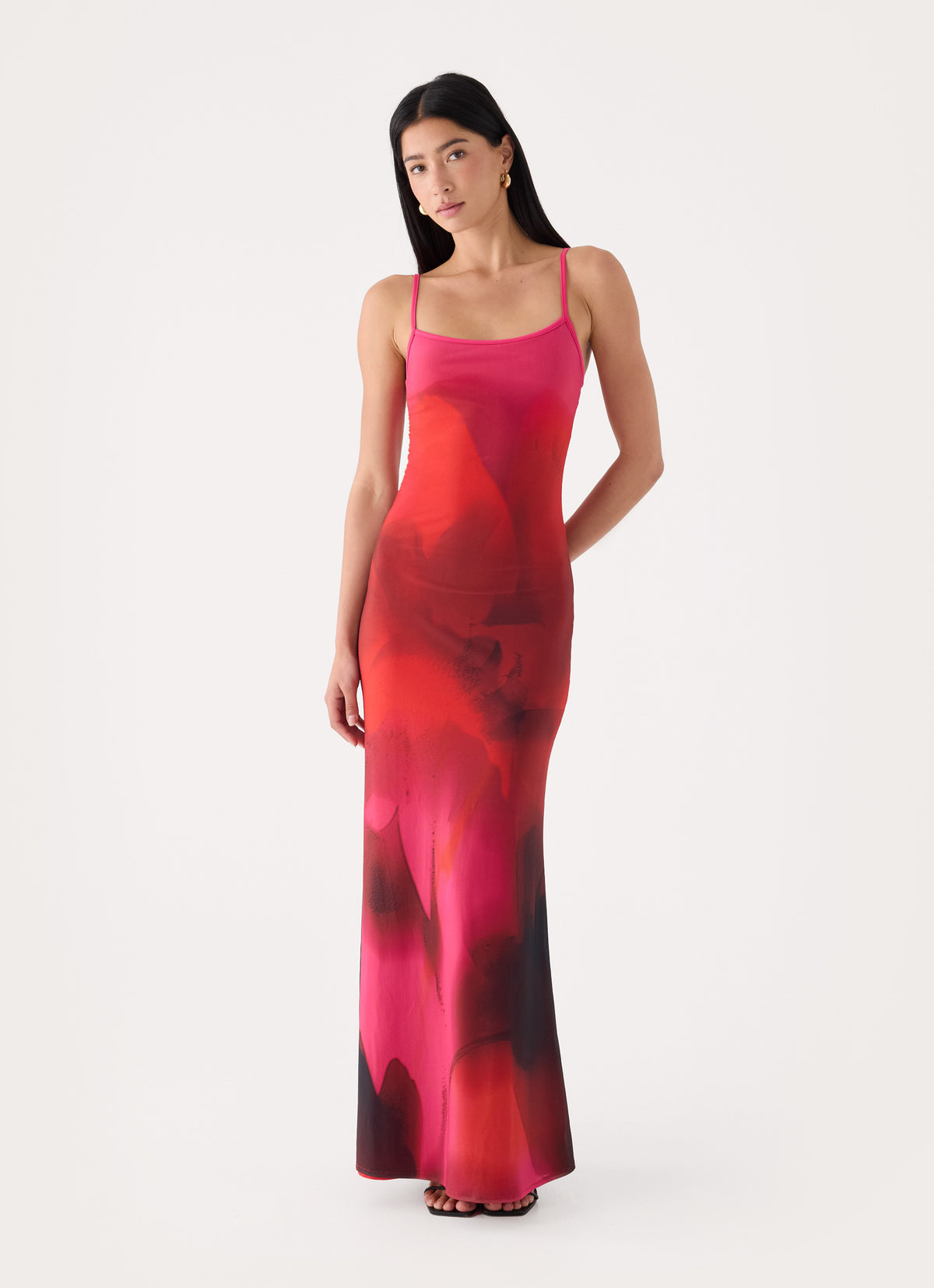 Freyah Maxi Dress - Pink Violet Bloom