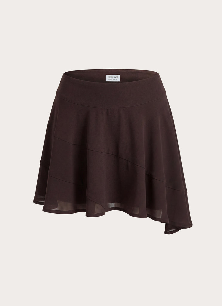 Gehrie Mini Skirt - Chocolate