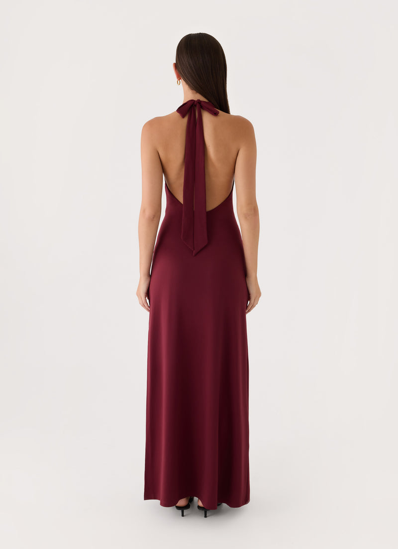 Good Riddance Maxi Dress - Burgundy
