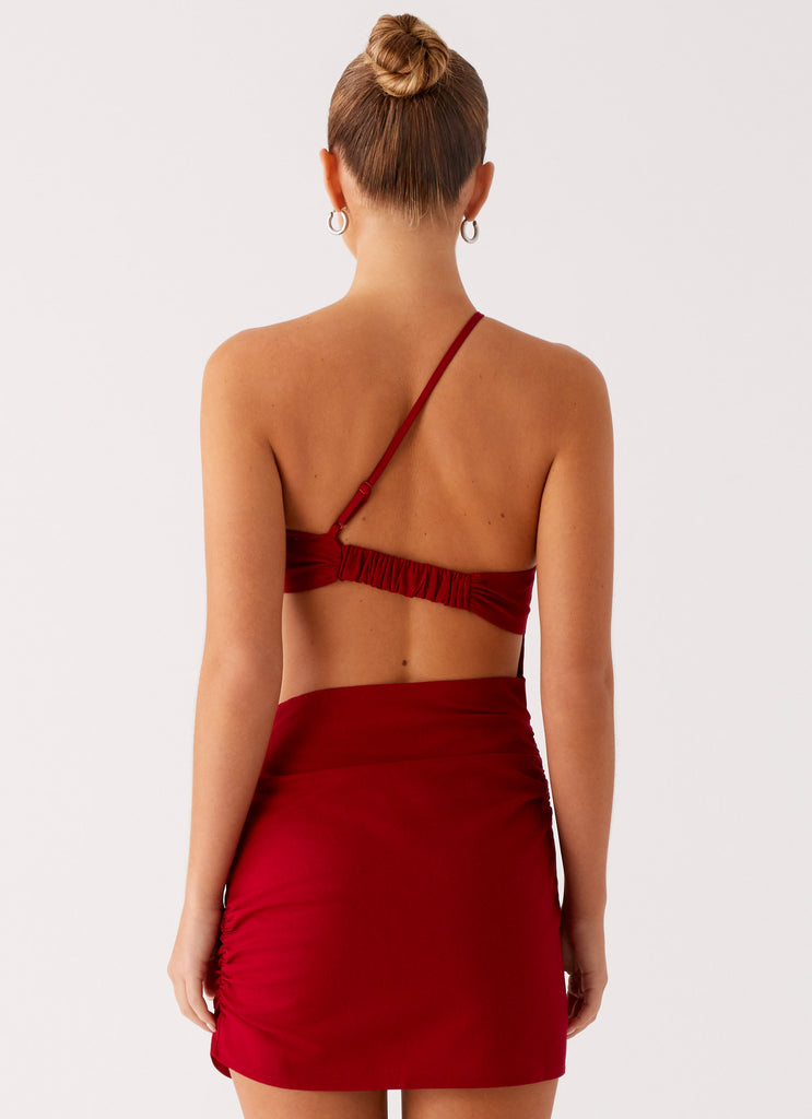 Gossip Mini Dress - Red