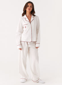 Harry Pyjama Pants - White