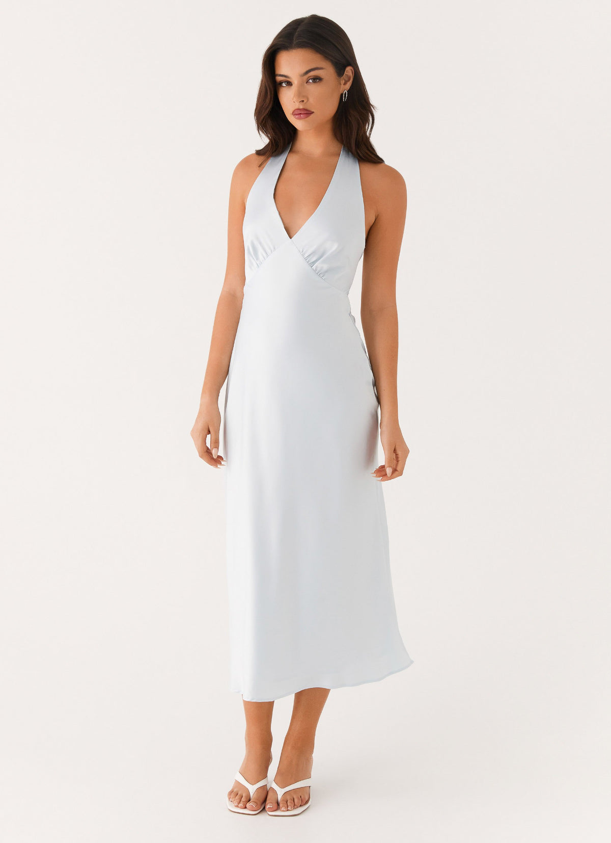 Heavy Hearted Midi Dress - Blue