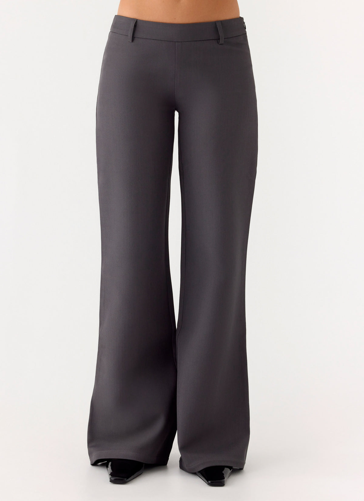 Hot As Ice Low Rise Pants - Grey