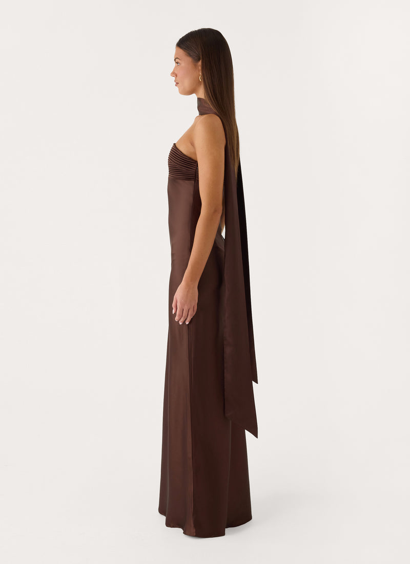 Hush Maxi Dress - Chocolate