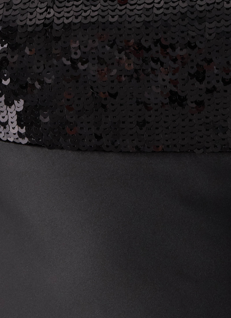 Hush Sequin Maxi Dress - Black