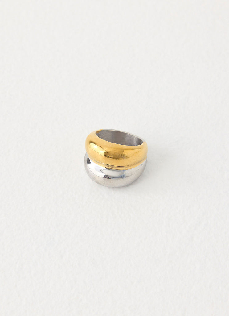 Hushed Tone Ring - Gold/Silver