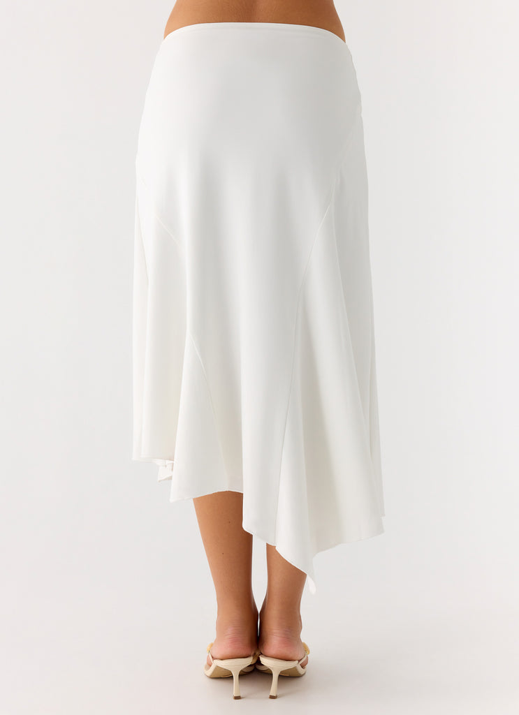 Ignite It Midi Skirt - White