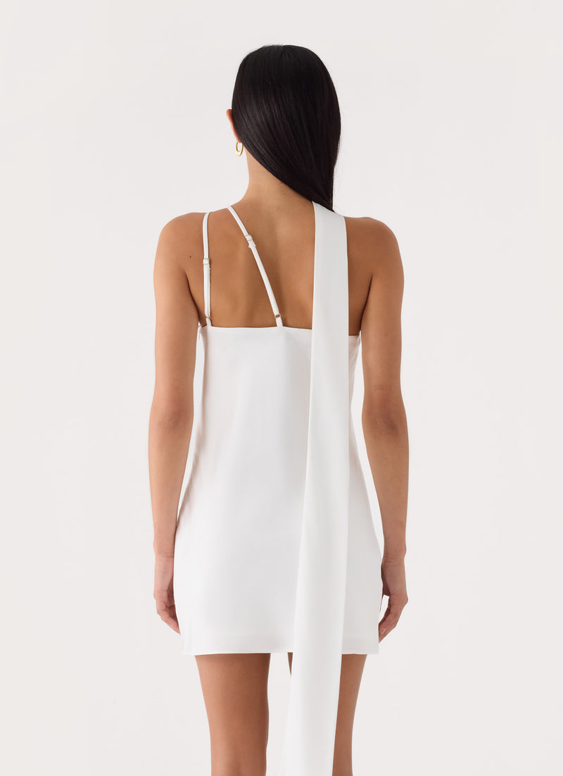 In The End Mini Dress - White