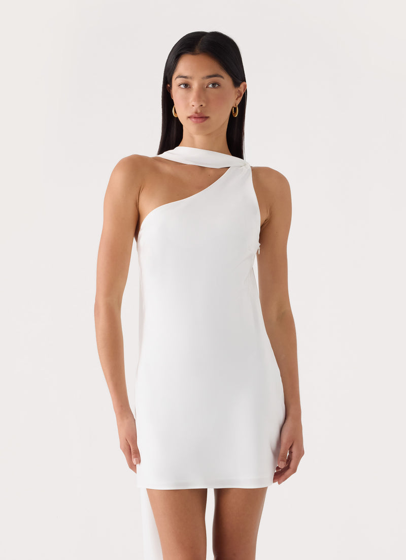 In The End Mini Dress - White