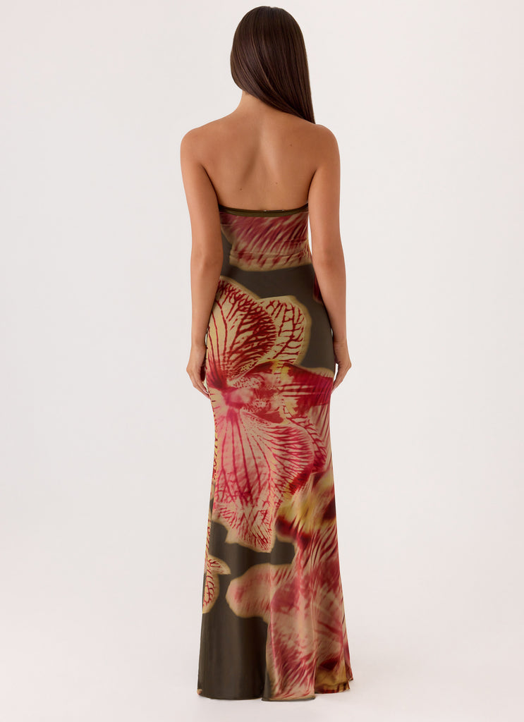 Iroha Strapless Maxi Dress - Jungle Grove