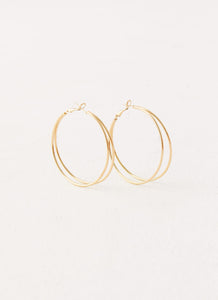 Isabetta Hoop Earrings Gold 1 Peppermayo