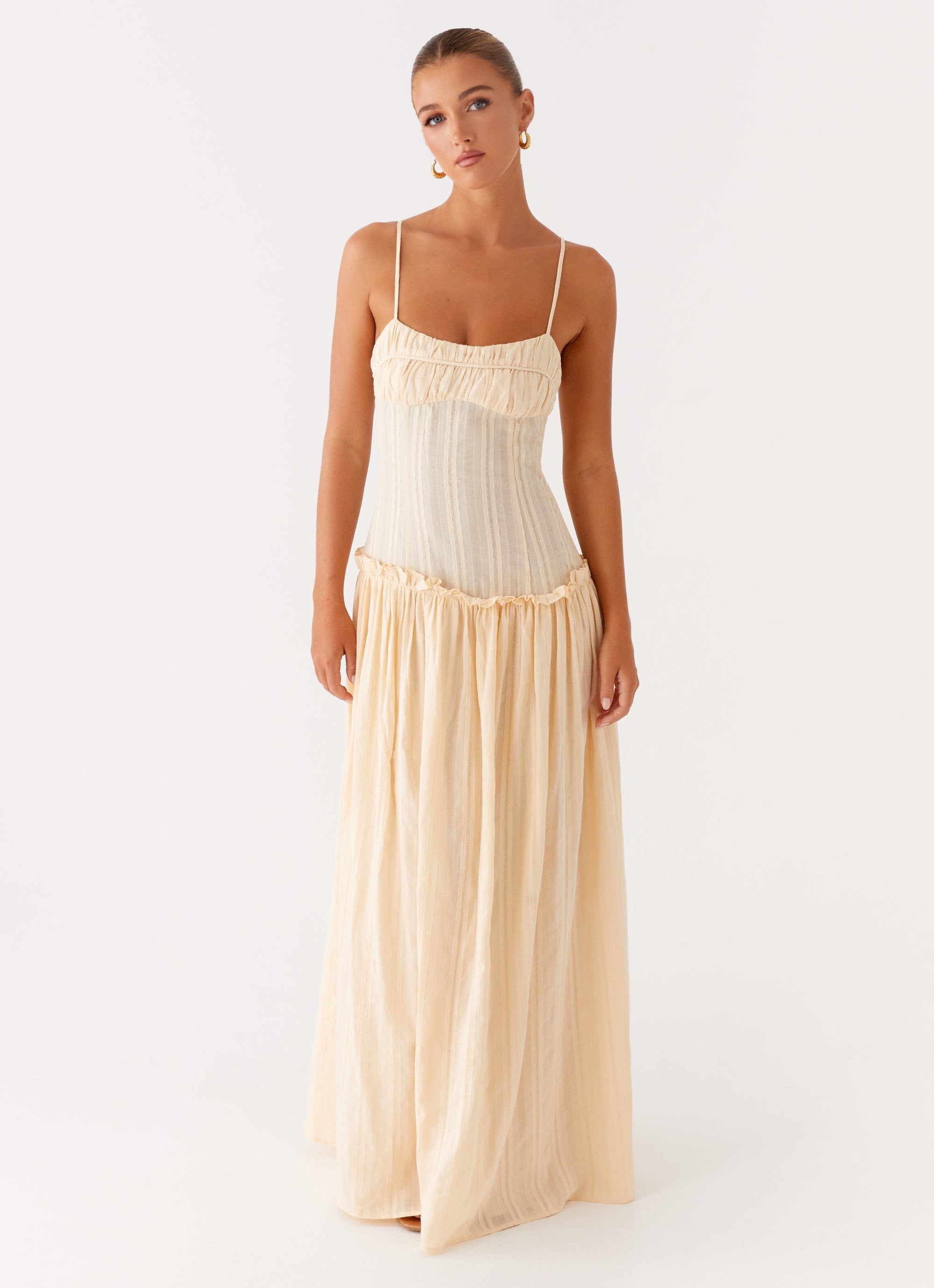Jacinda Drop Waist Maxi Dress