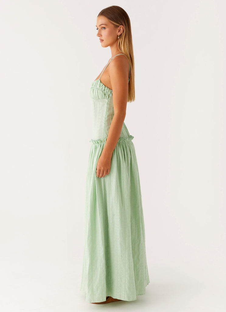 Jacinda Drop Waist Maxi Dress - Sage