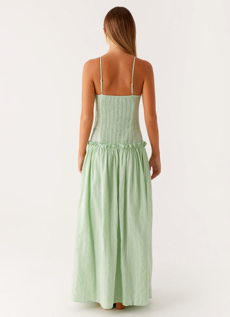 Jacinda Drop Waist Maxi Dress - Sage