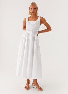 Jacintha Midi Dress - White