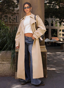 Jackie Trench Coat - Tan