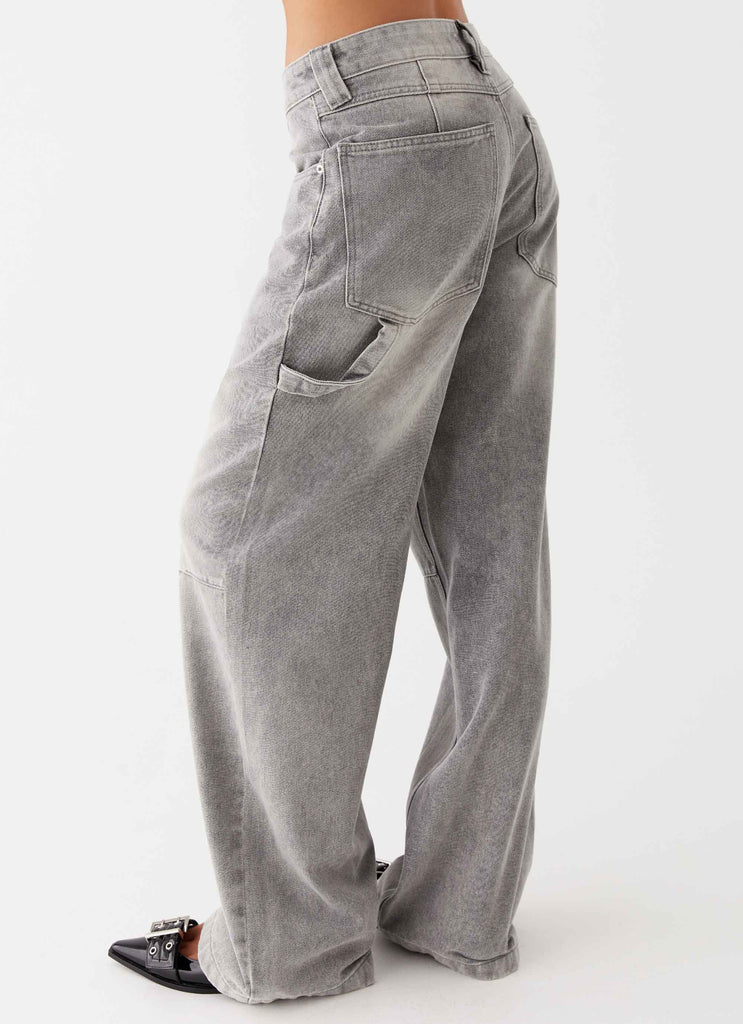 Womens Jaylie Denim Jeans in the colour Light Wash in front of a light grey background