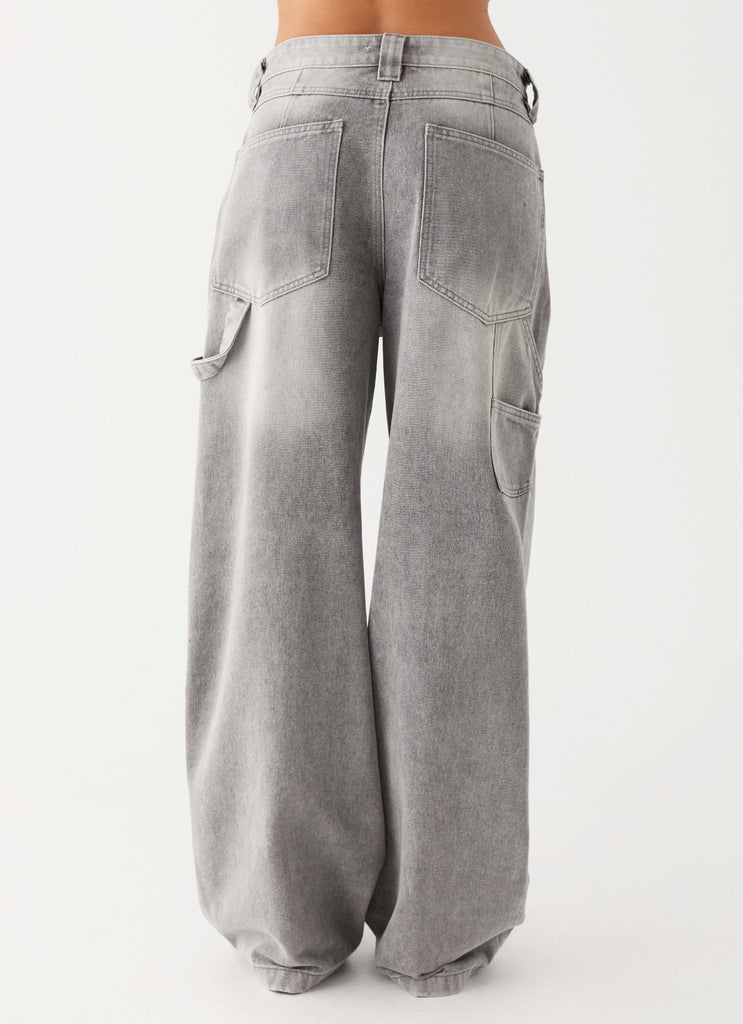 Womens Jaylie Denim Jeans in the colour Light Wash in front of a light grey background