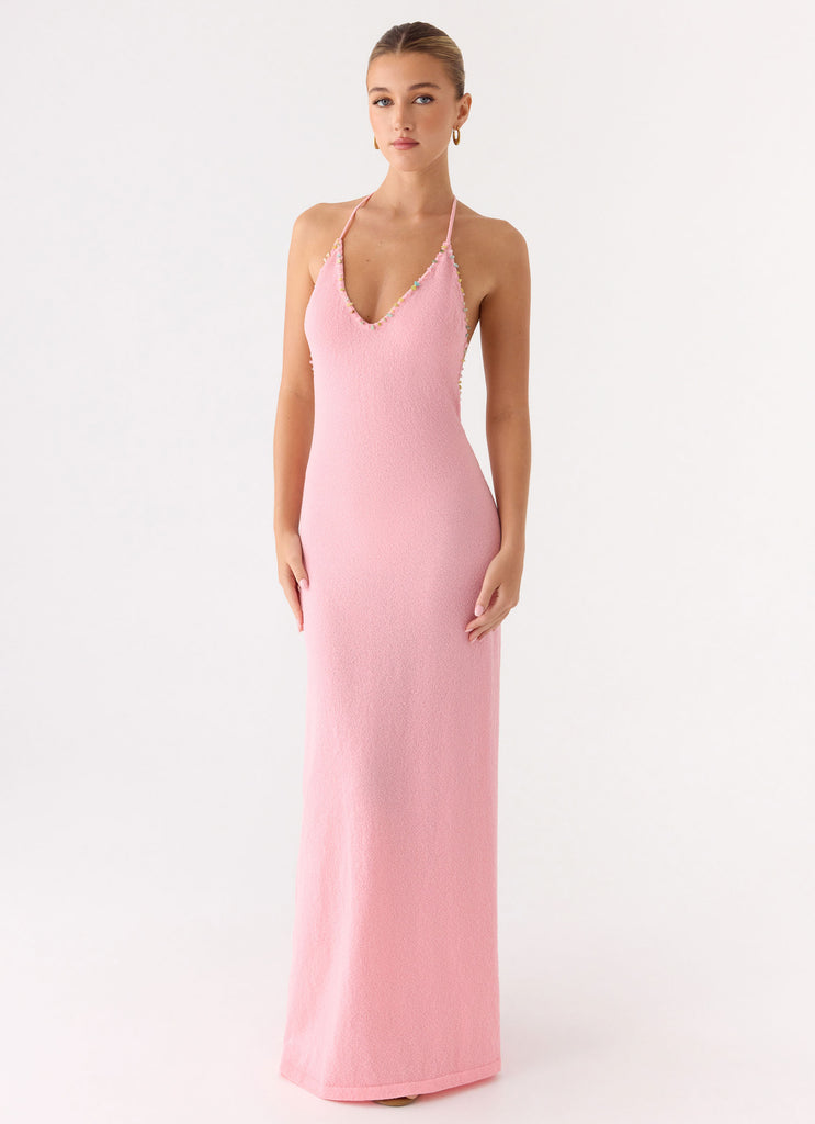 Jianna Knit Maxi Dress - Pink