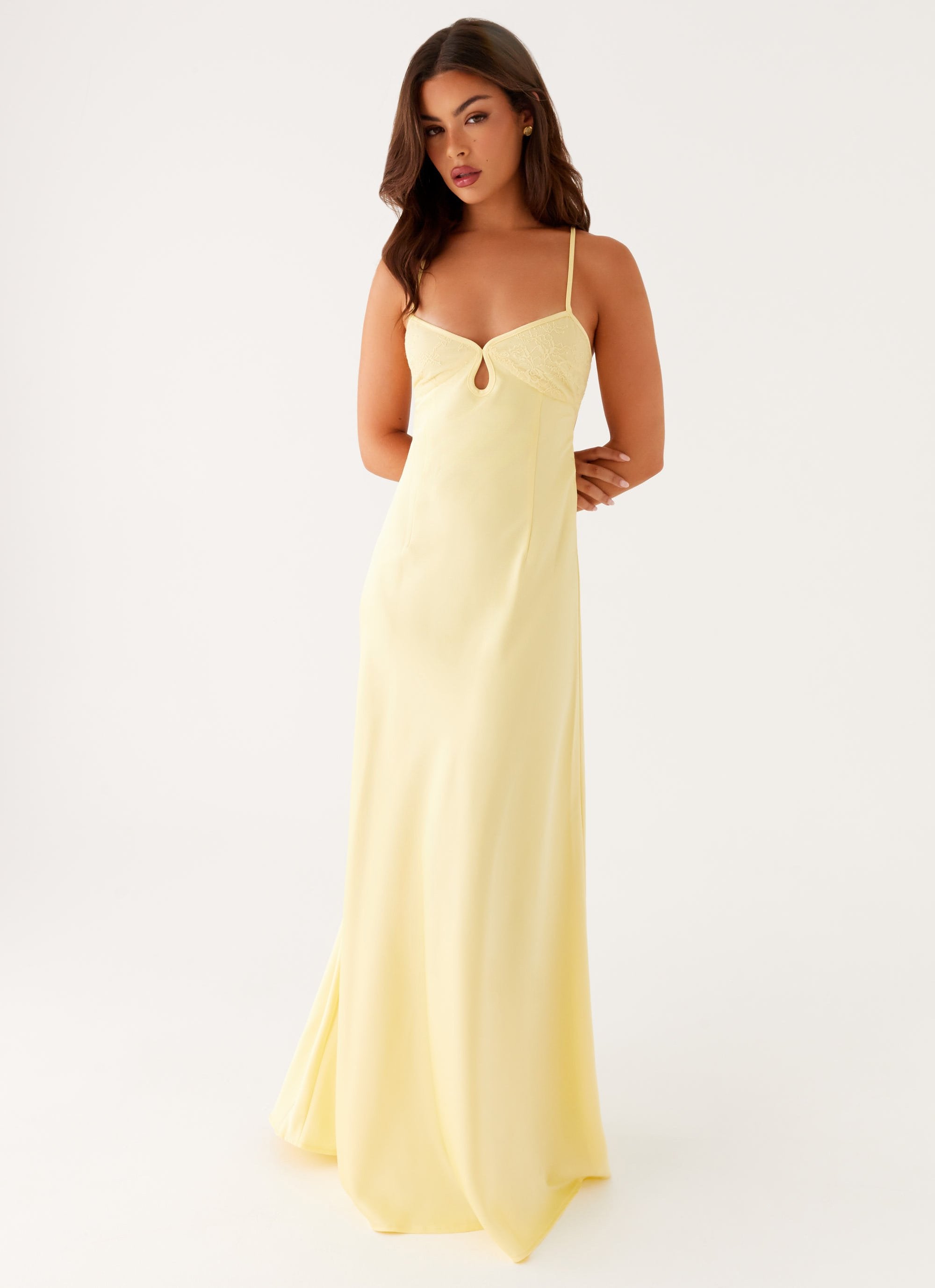 Joanie Maxi Dress - Yellow – Peppermayo