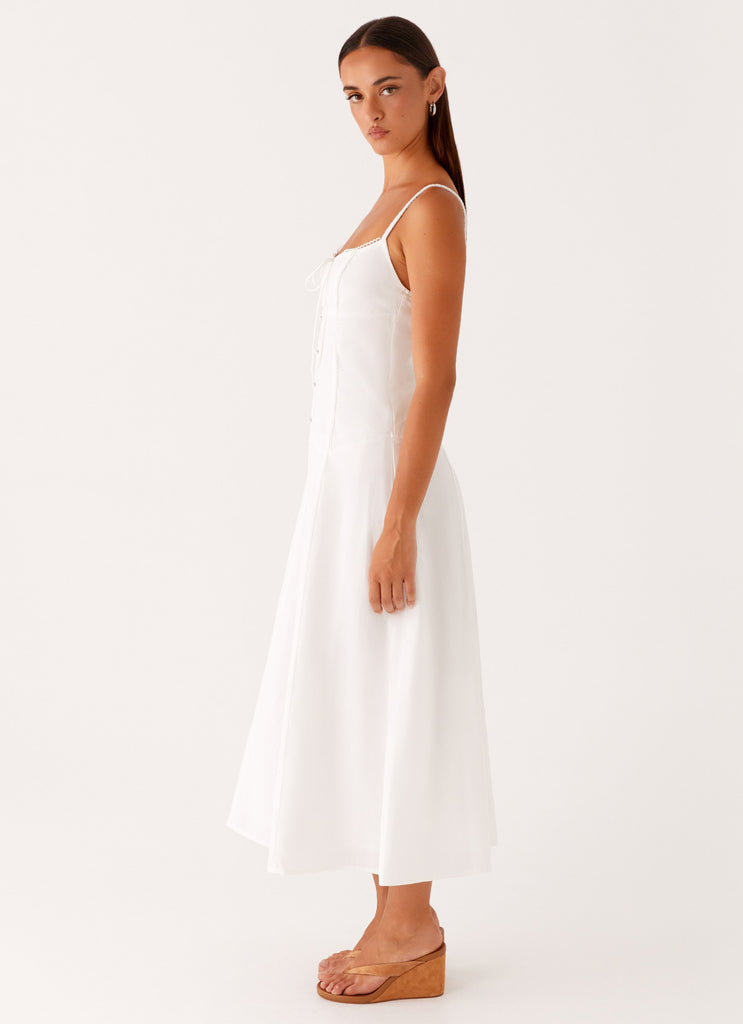 Joyful Midi Dress - White