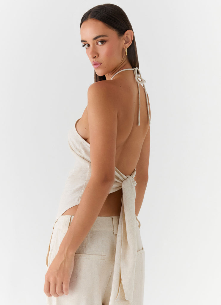 Julissa Halter Top - Oat