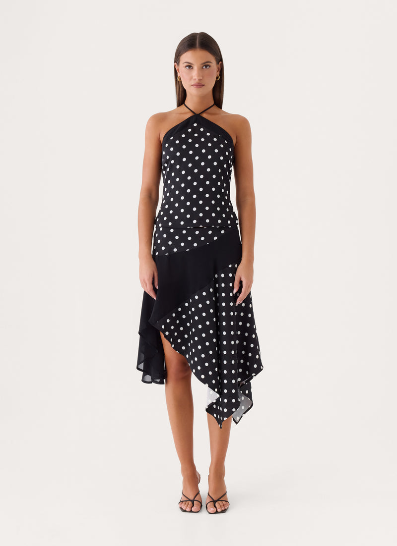 Klose Top - Black Polka Dot