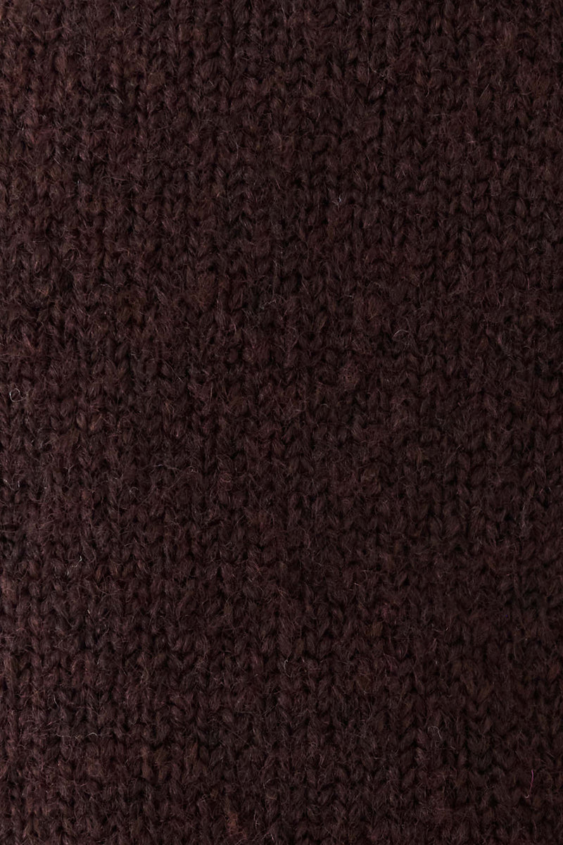 Karina Knit Zip Jumper - Brown