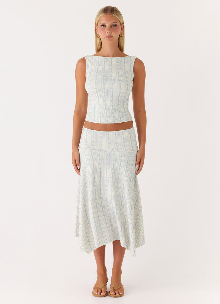 Katta Midi Skirt - Vintage Stripe