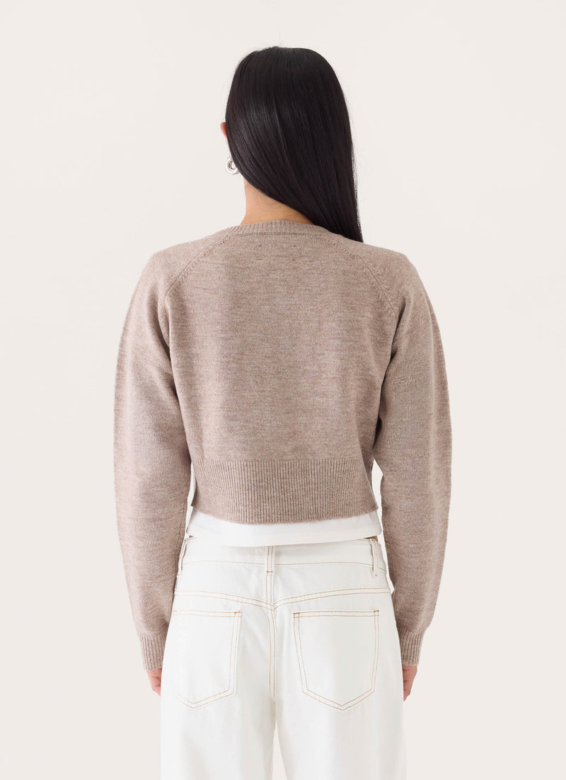 Keanne Knit Cardigan - Beige
