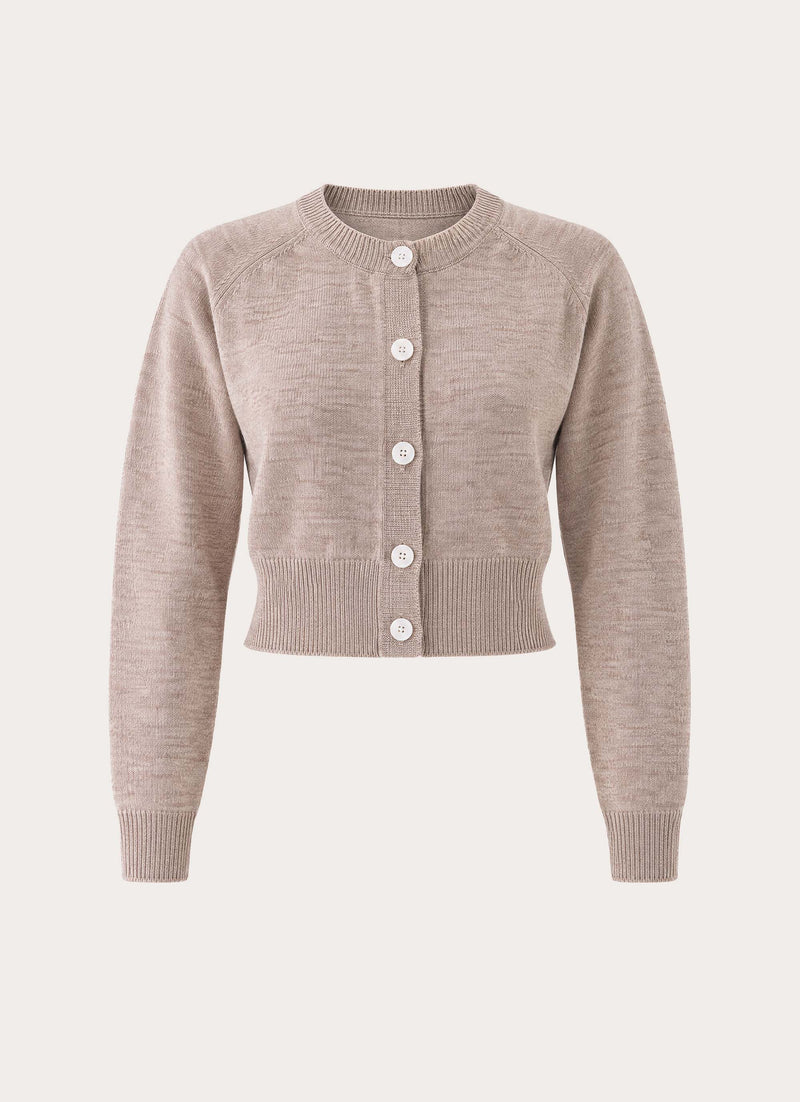 Keanne Knit Cardigan - Beige