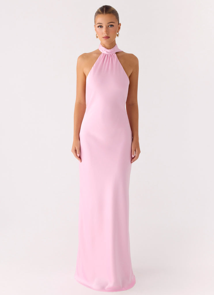 Keena Scarf Maxi Dress - Pink