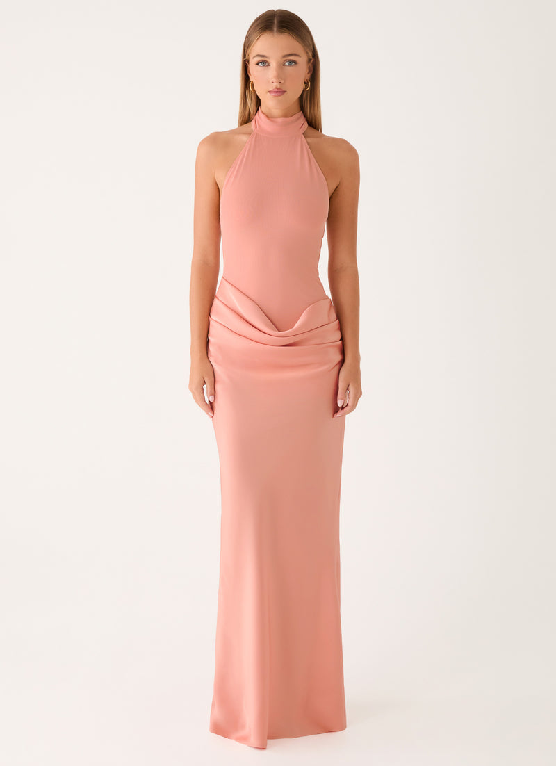 Kiyah Maxi Dress - Peach
