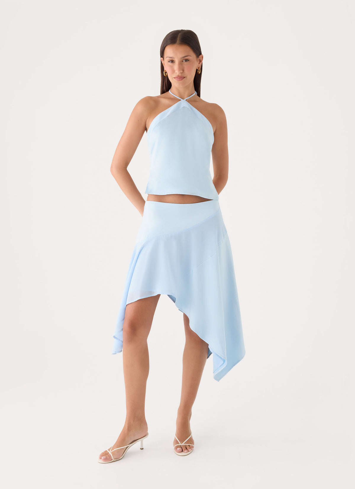 Klose Midi Skirt - Baby Blue