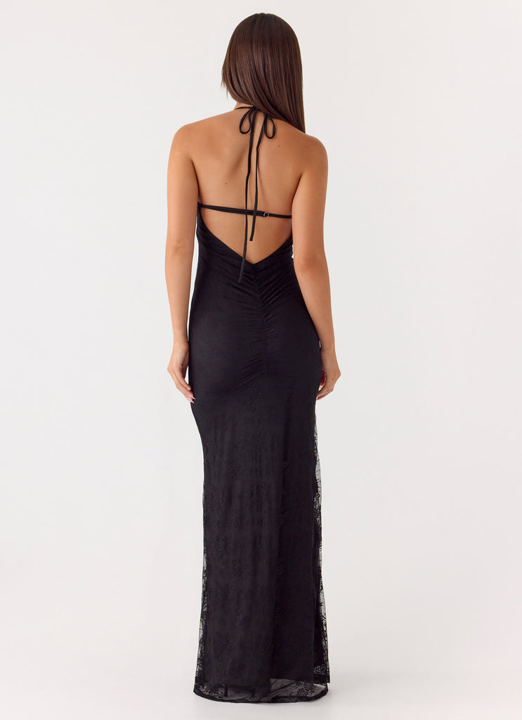 black lace dress nz Navala Lace Maxi Dress