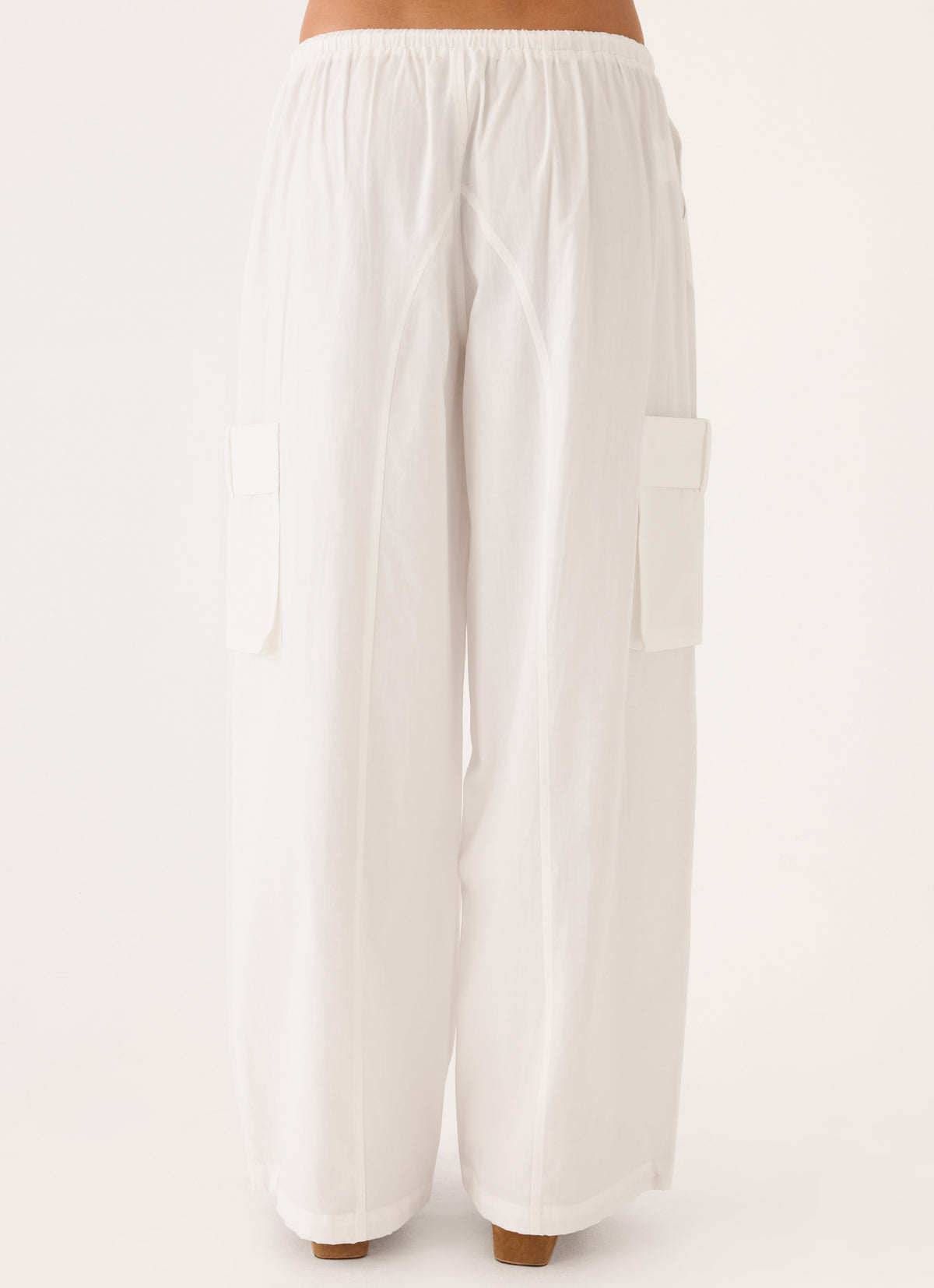 Kynzi Cargo Pants - White