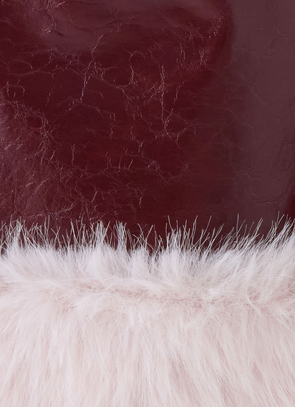 Love Child Faux Leather Mini Skirt - Burgundy