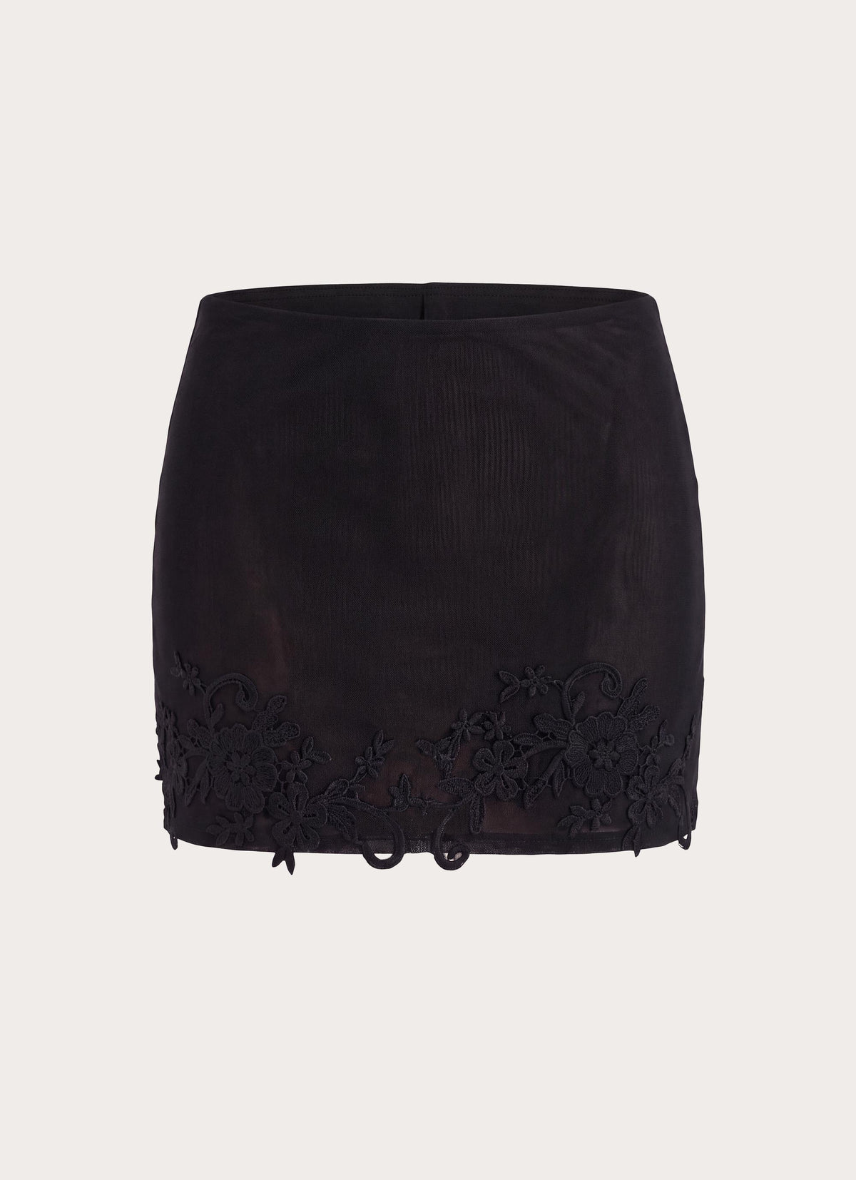 Lace Daydreams Mini Skirt - Black