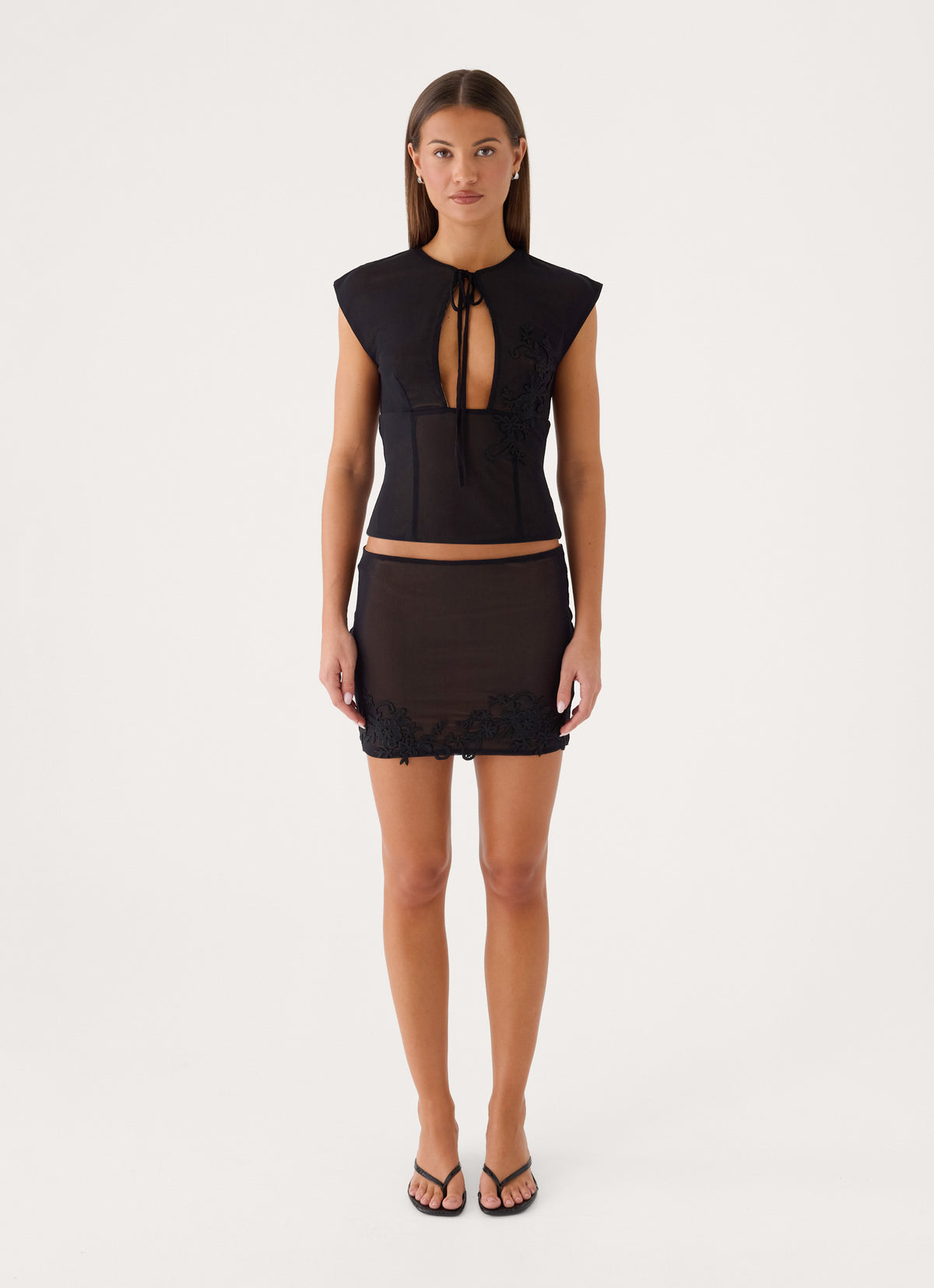 Lace Daydreams Top - Black