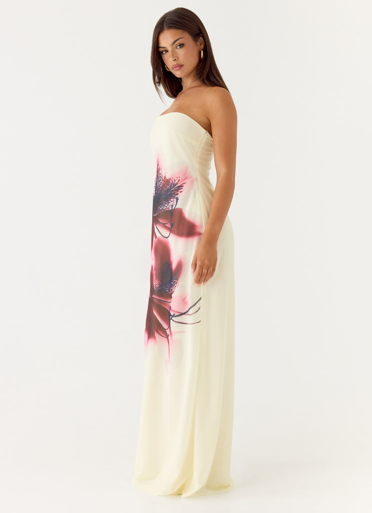 Lariettea Strapless Maxi Dress - Velvet Bloom