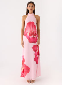 Len Maxi Dress - Pink Floral Spritz