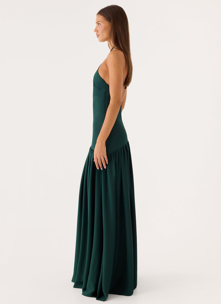 green maxi dress nz Chloe Maxi Dress Green Floral Augustine